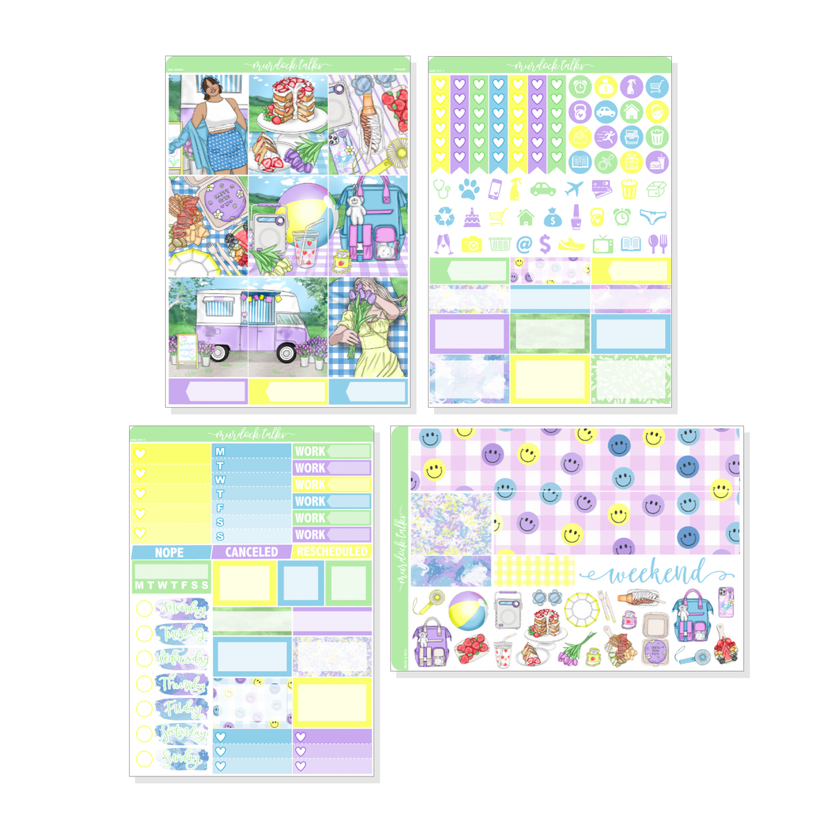 Meadow - POCKET Mini Weekly Kit Planner stickers – Jump To It Designs